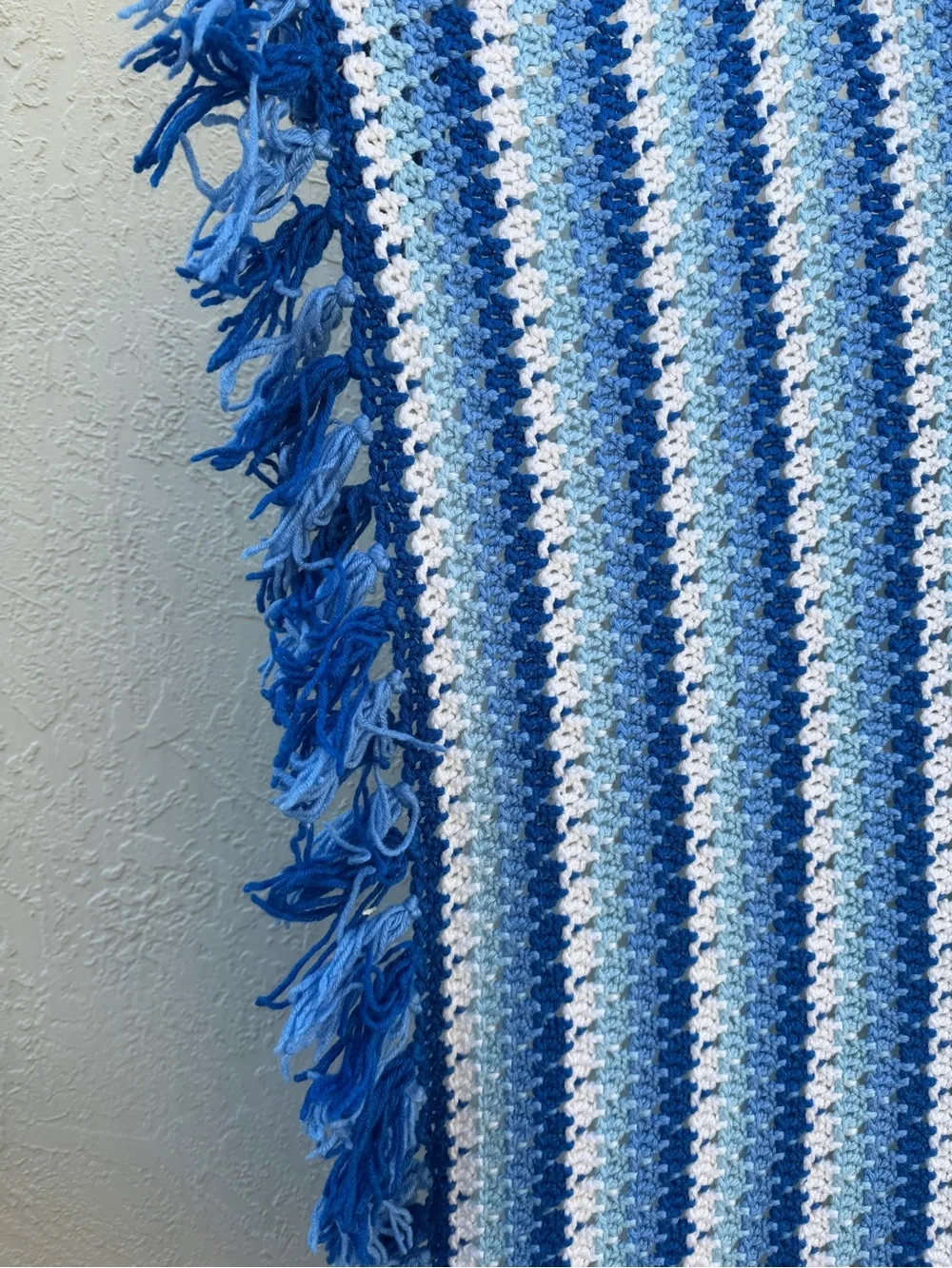 Handmade blue core white
